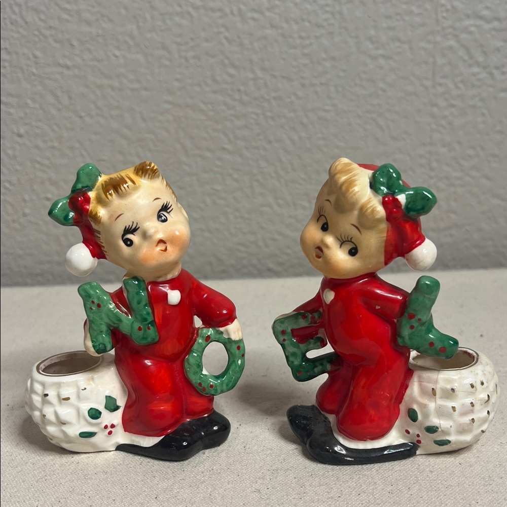 Vintage Christmas “NOEL” Kids Candle Holders – Commodore